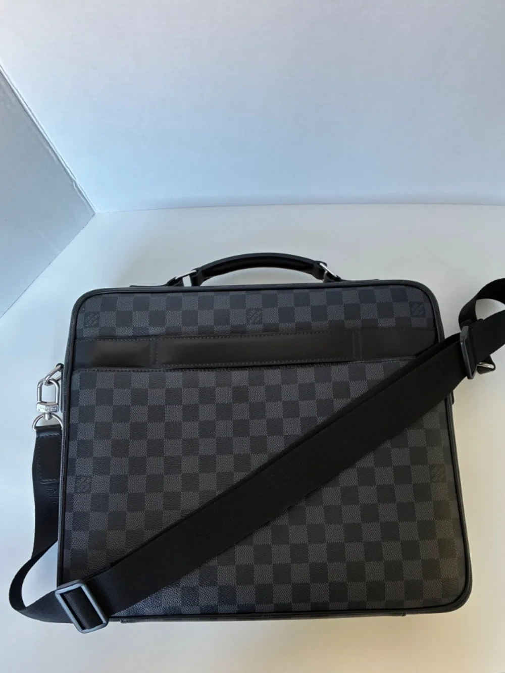 Louis Vuitton Briefcase N58030 Steve Damier Graphite Black